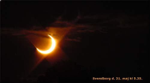 Solformørkelse Svendborg kl 5.35