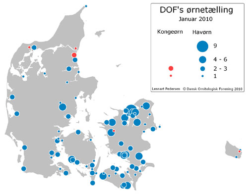 Resultatet fra rnetllingen 30.-31. januar 2010.